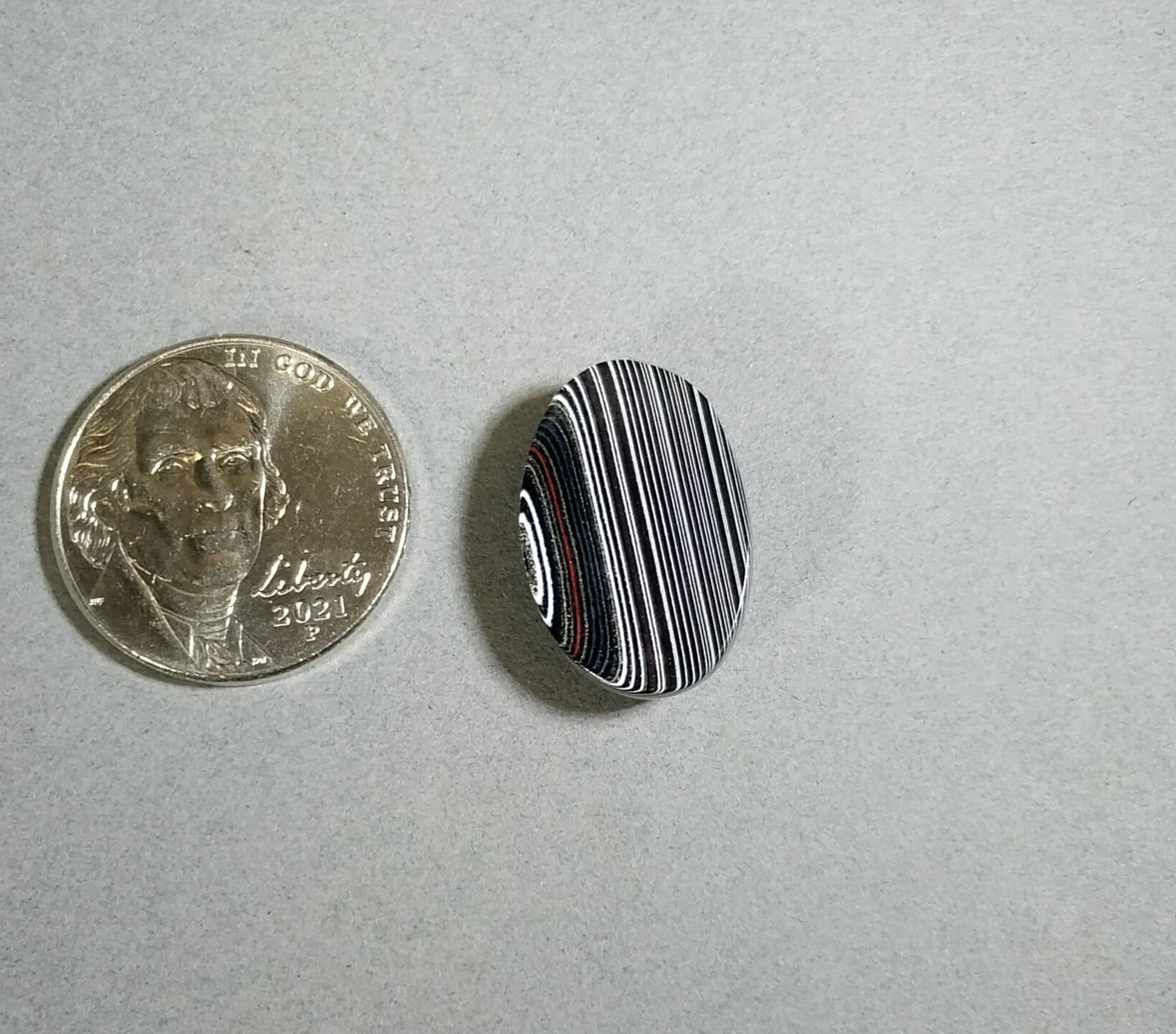 Michigan Fordite Cabochon in Domed Oval  EB54