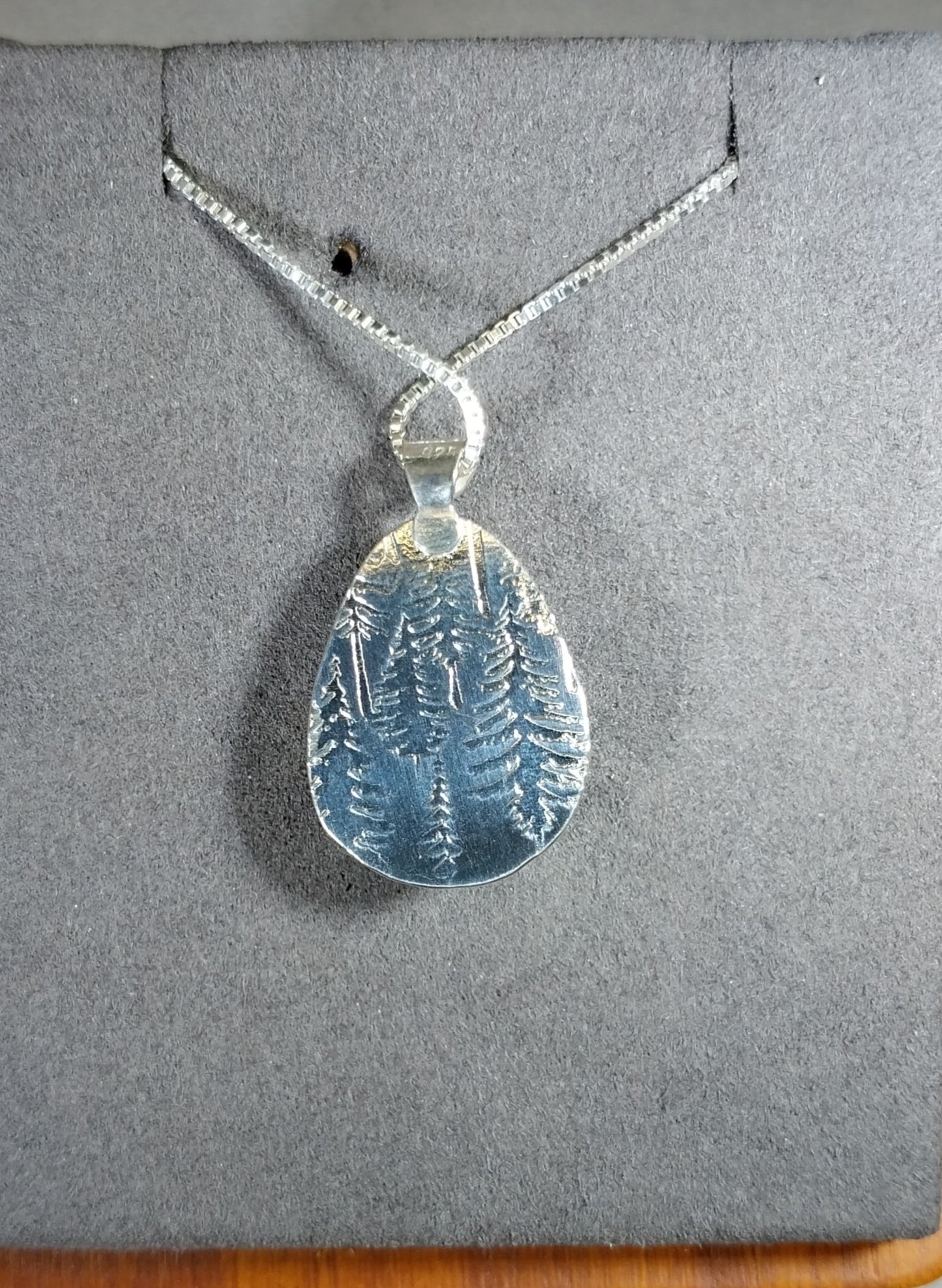 Lake Superior Agate Necklace, Solid Sterling Silver, Wisconsin Found