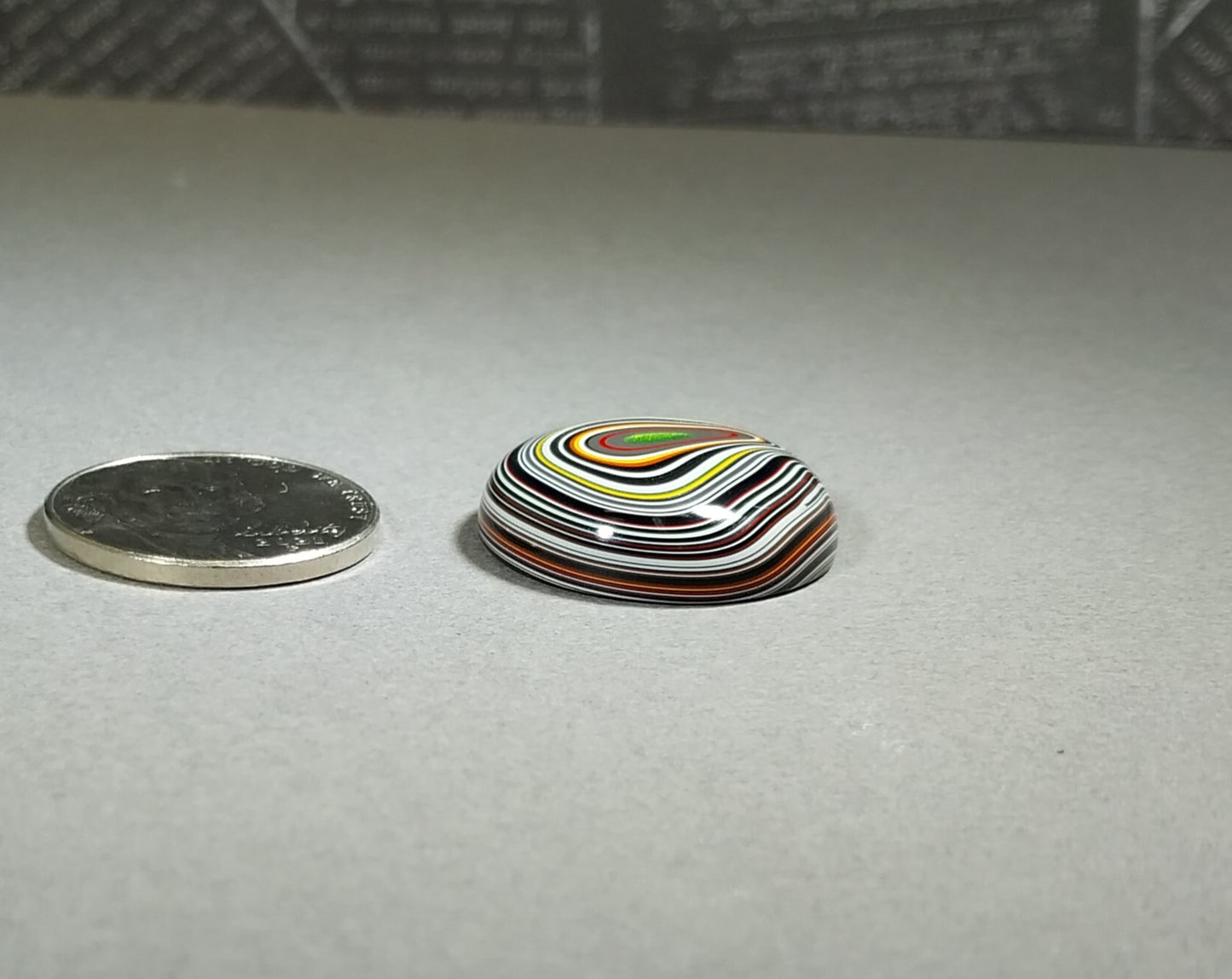 Large Round Fordite Cabochon with Good Height