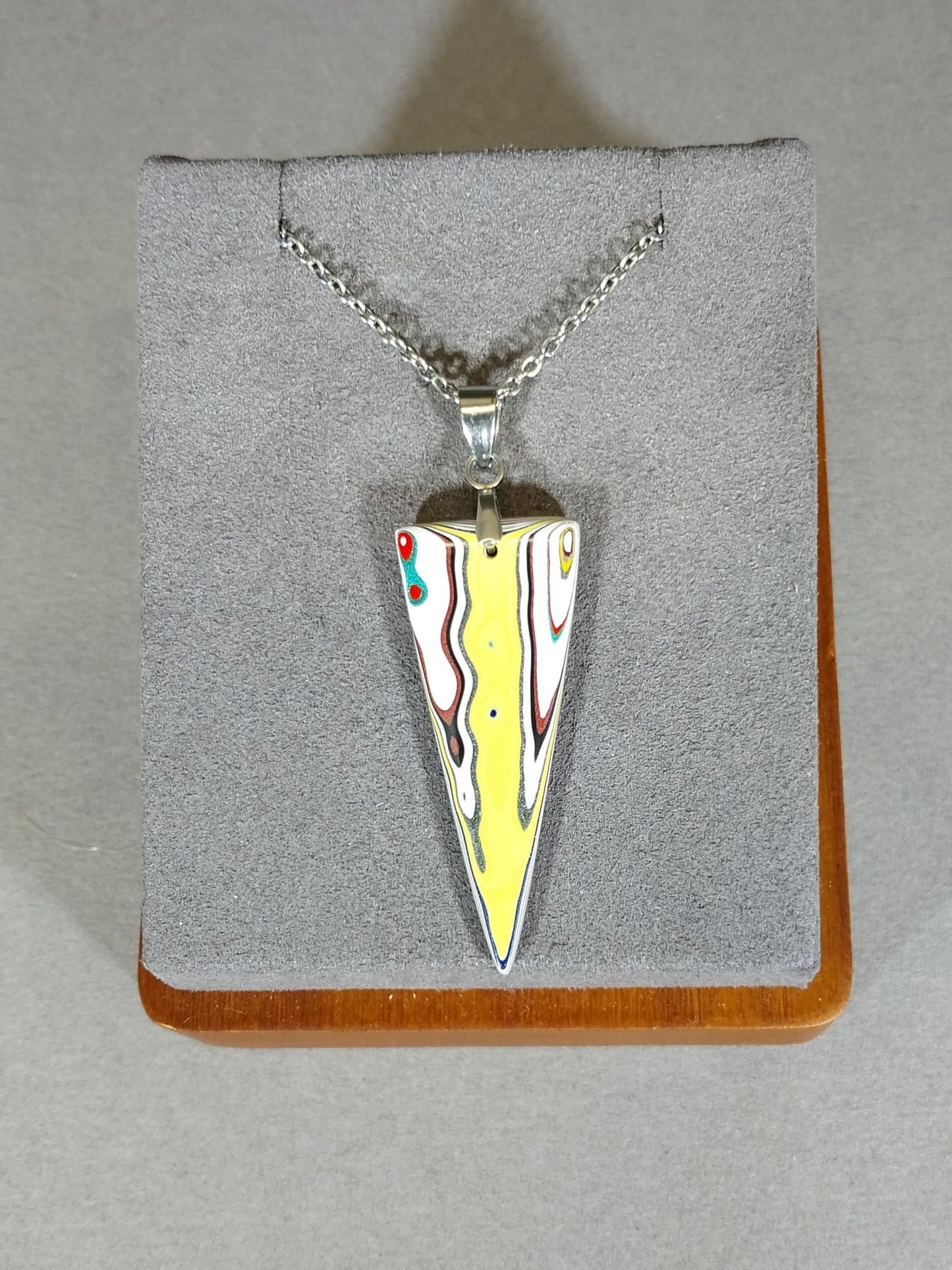 Big Rig Fordite Necklace with Included Chain