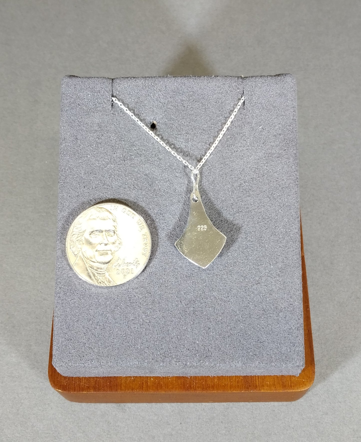 Petite Lake Superior Agate Necklace in 925 Sterling, W/O