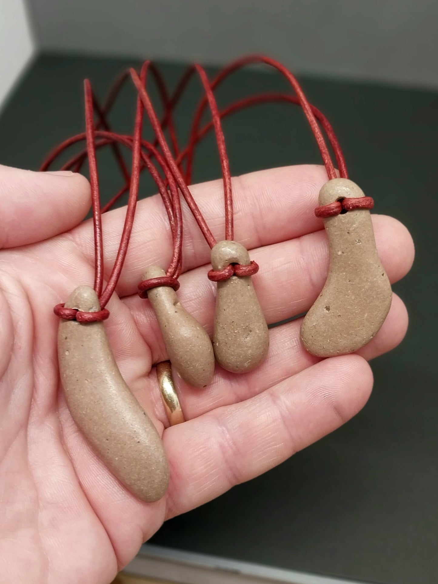 Concretion Necklace, Natural Funky Earth Creations Pendant, W/O