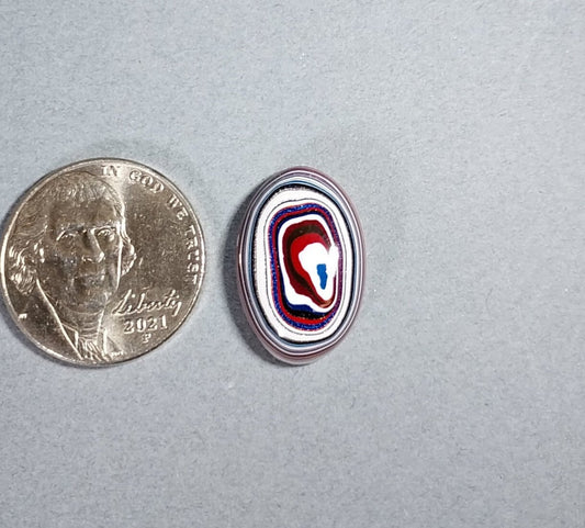 Fordite Cabochon, Tall Oval, For the Metalsmith, Polished Fordite, Fordite Gemstone