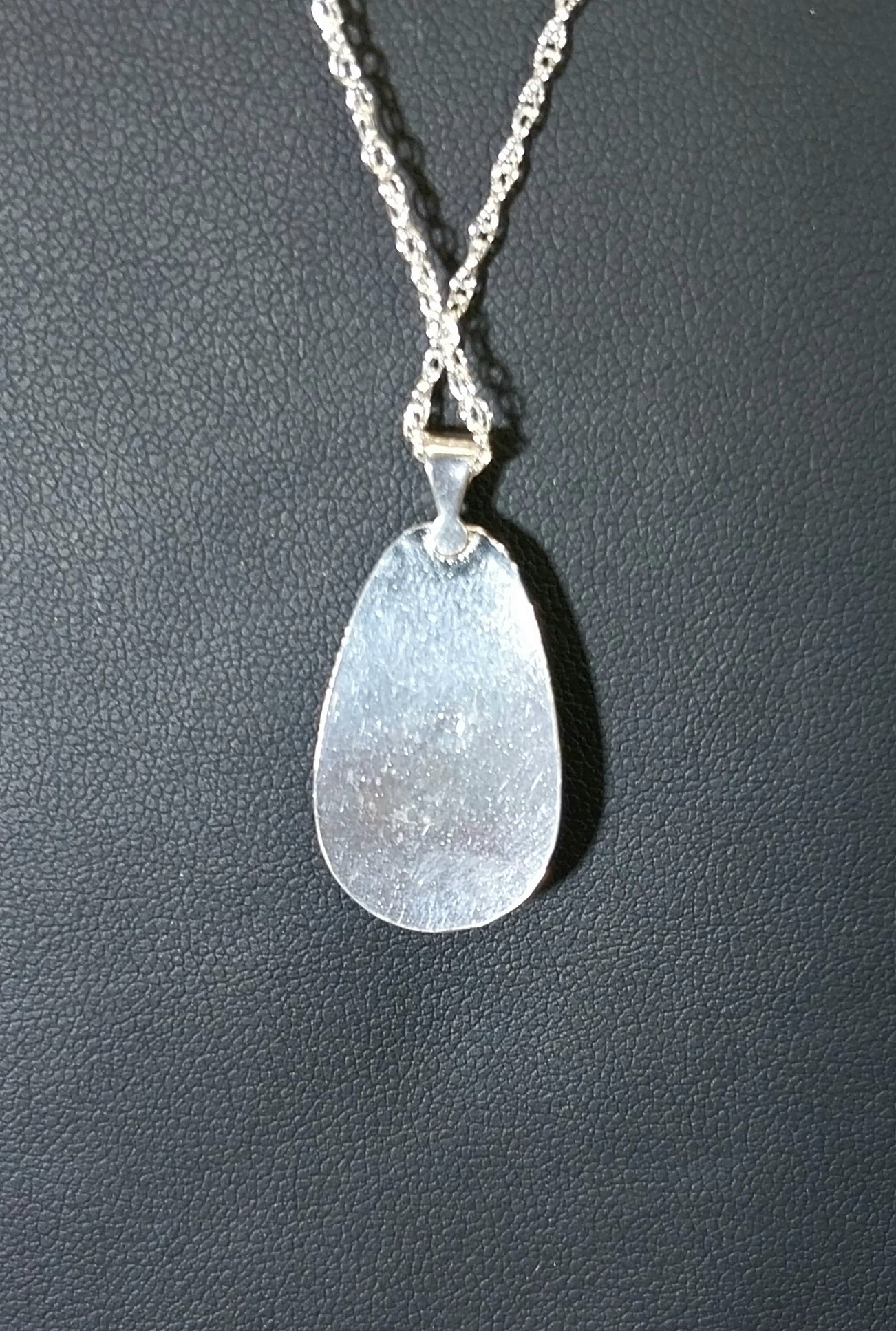 Michigan Greenstone Necklace in Solid Silver