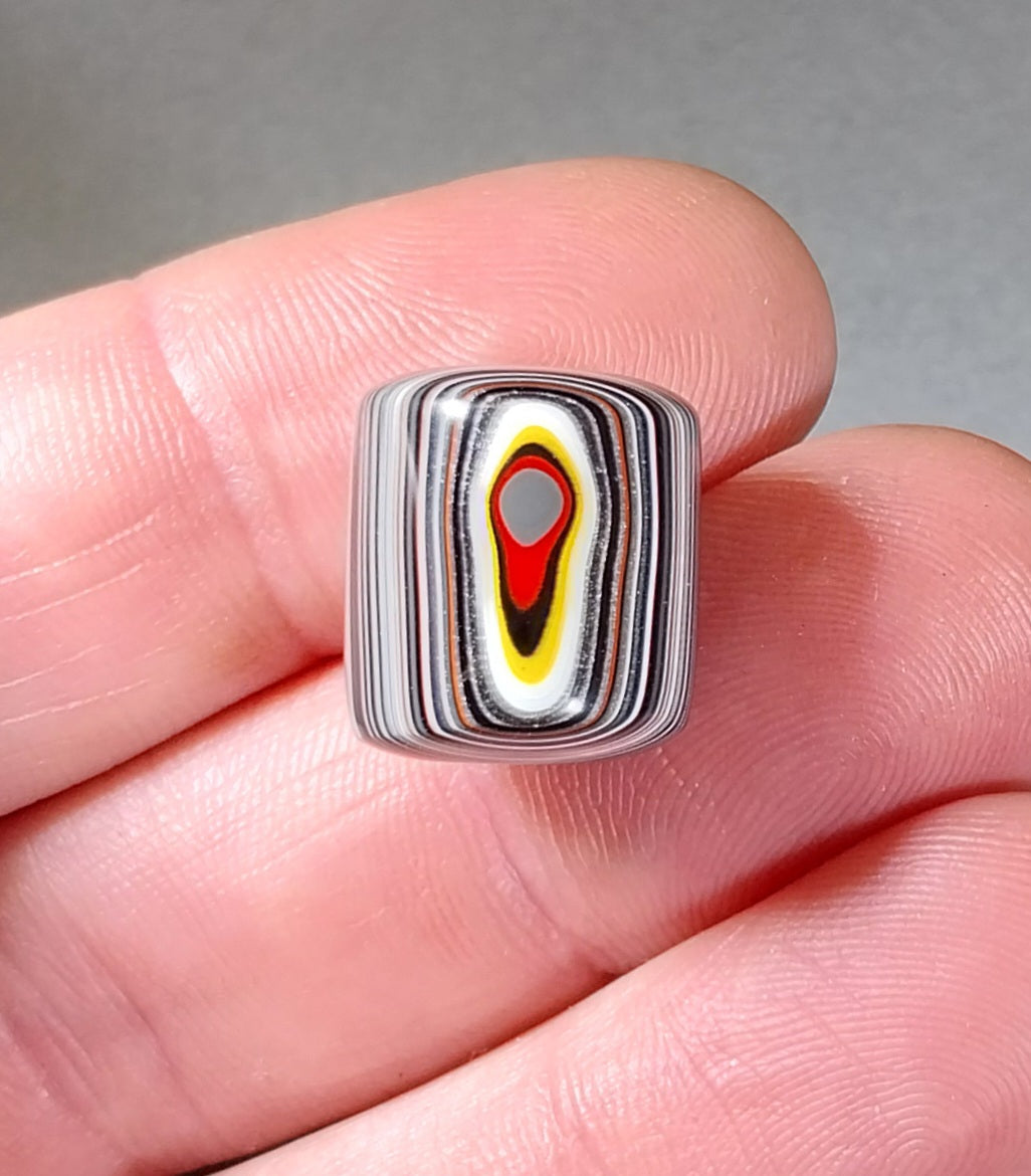 Fordite Bead, 16 x 14 mm, Fordite DIY Bead