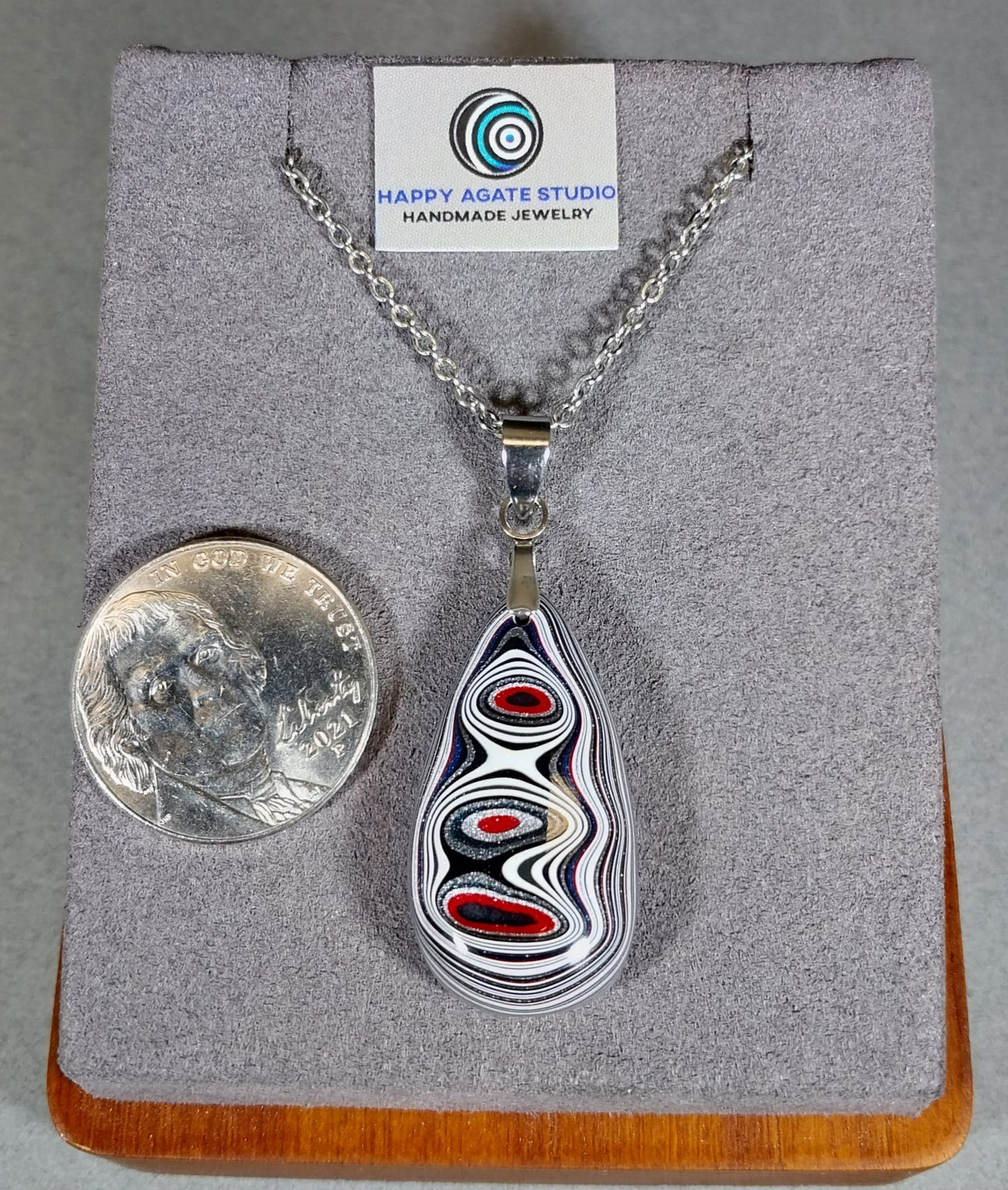 Michigan Fordite Necklace