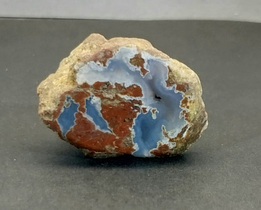 New Mexico Thunderegg Agate, Baker Ranch, Small Natural Stone, Face Polished