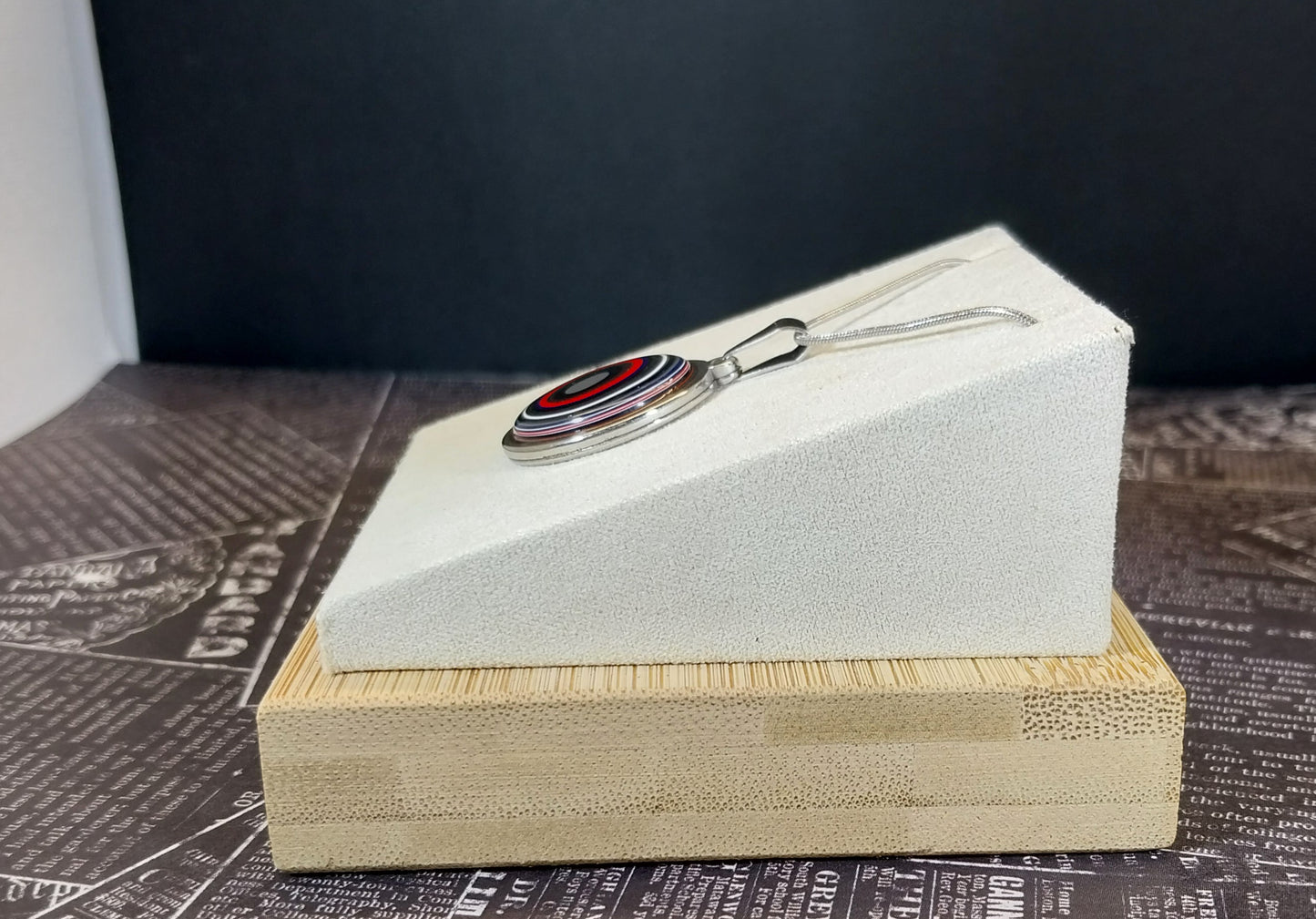 Fordite Necklace, Toledo Ohio Fordite, USA Handmade, EB44