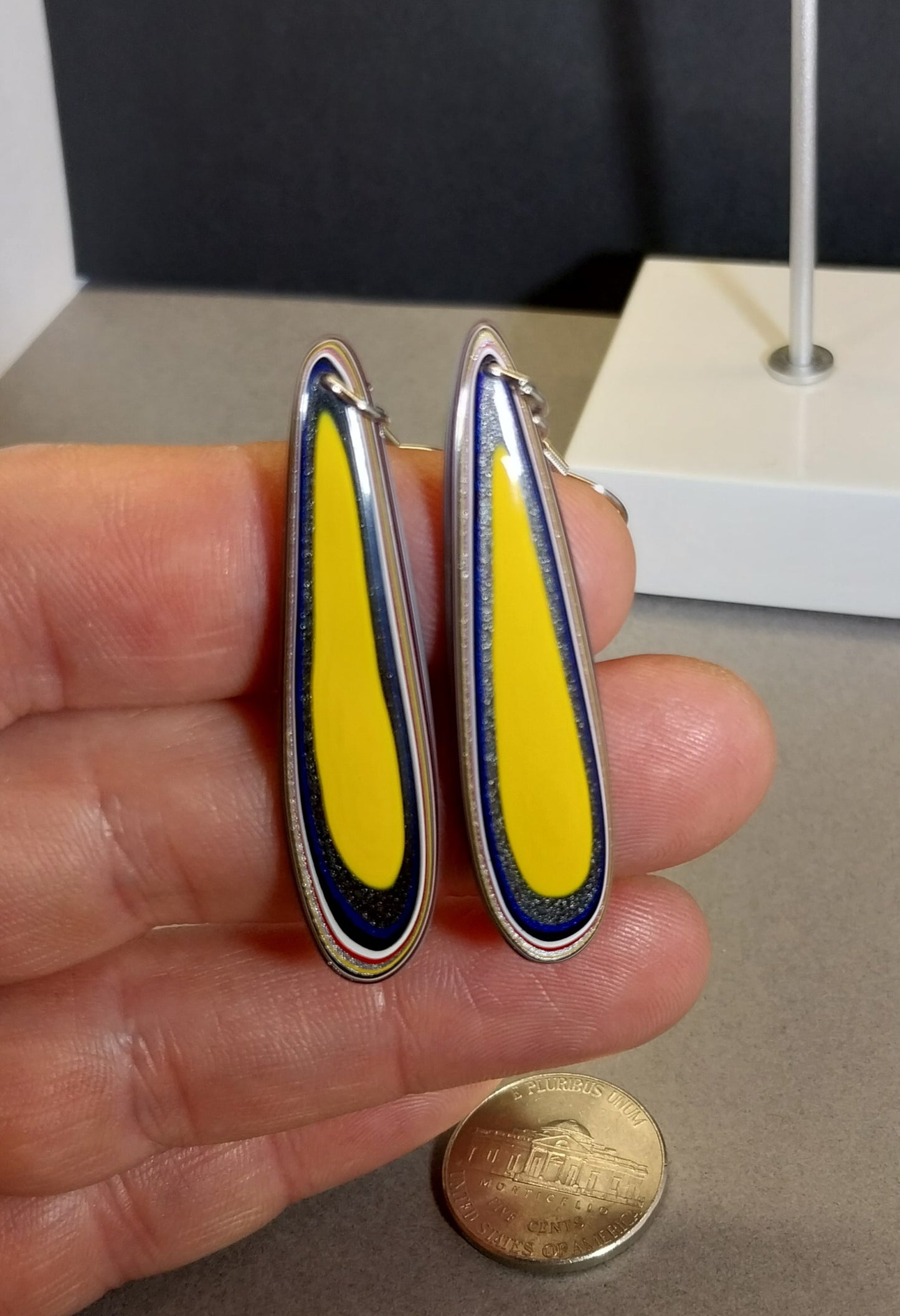 Fordite Earring Surgical Steel EB81