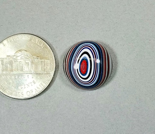 Fordite Cabochon, Domed Round