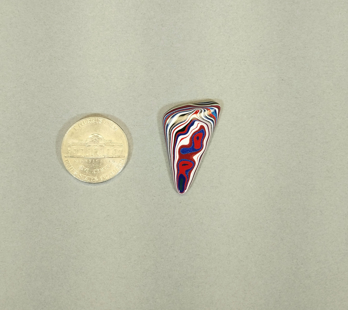 Fordite Cabochon, 28 x 17 mm, Fordite, Pendant Cabochon, EB48
