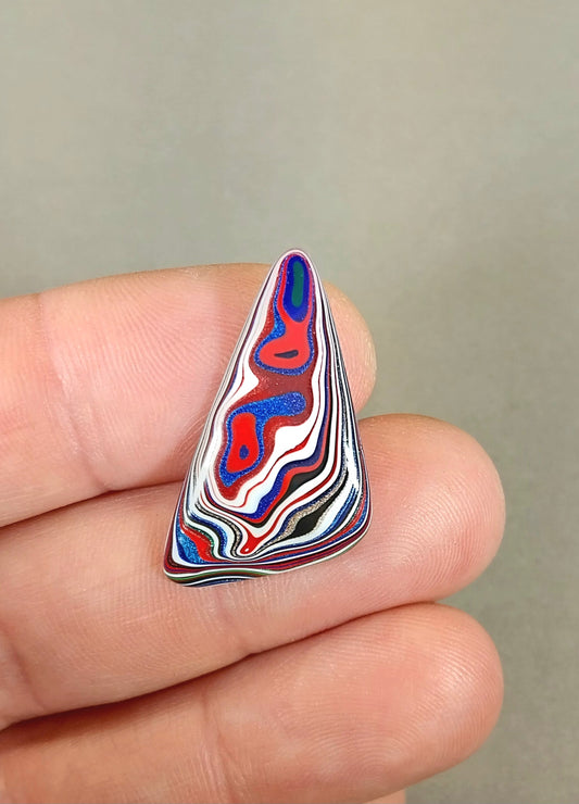 Fordite Cabochon, 28 x 17 mm, Fordite, Pendant Cabochon, EB48
