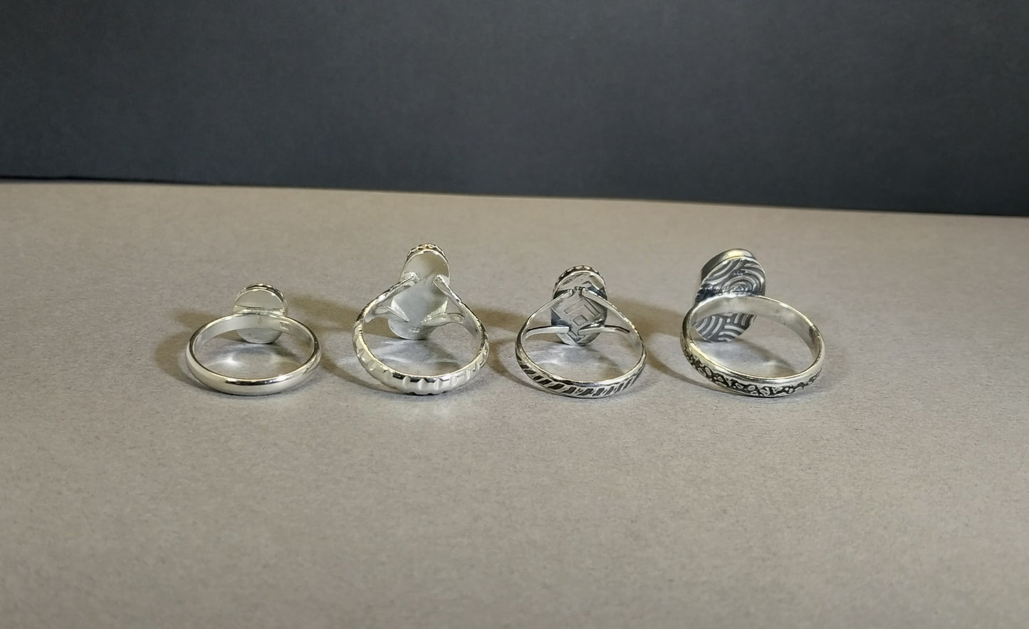 Fire Agate Sterling Silver Rings, Pick Your Size 6-8