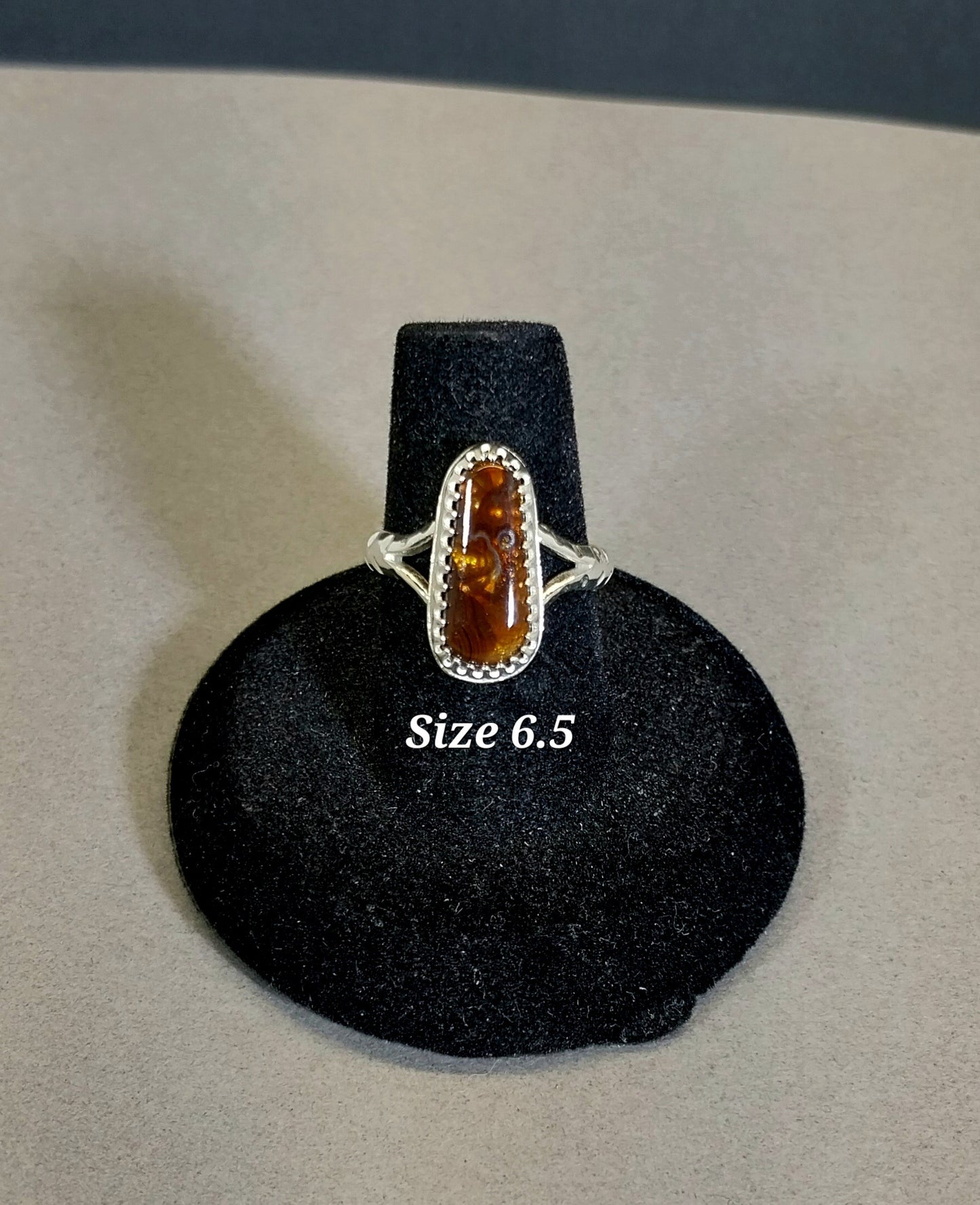 Fire Agate Sterling Silver Rings, Pick Your Size 6-8