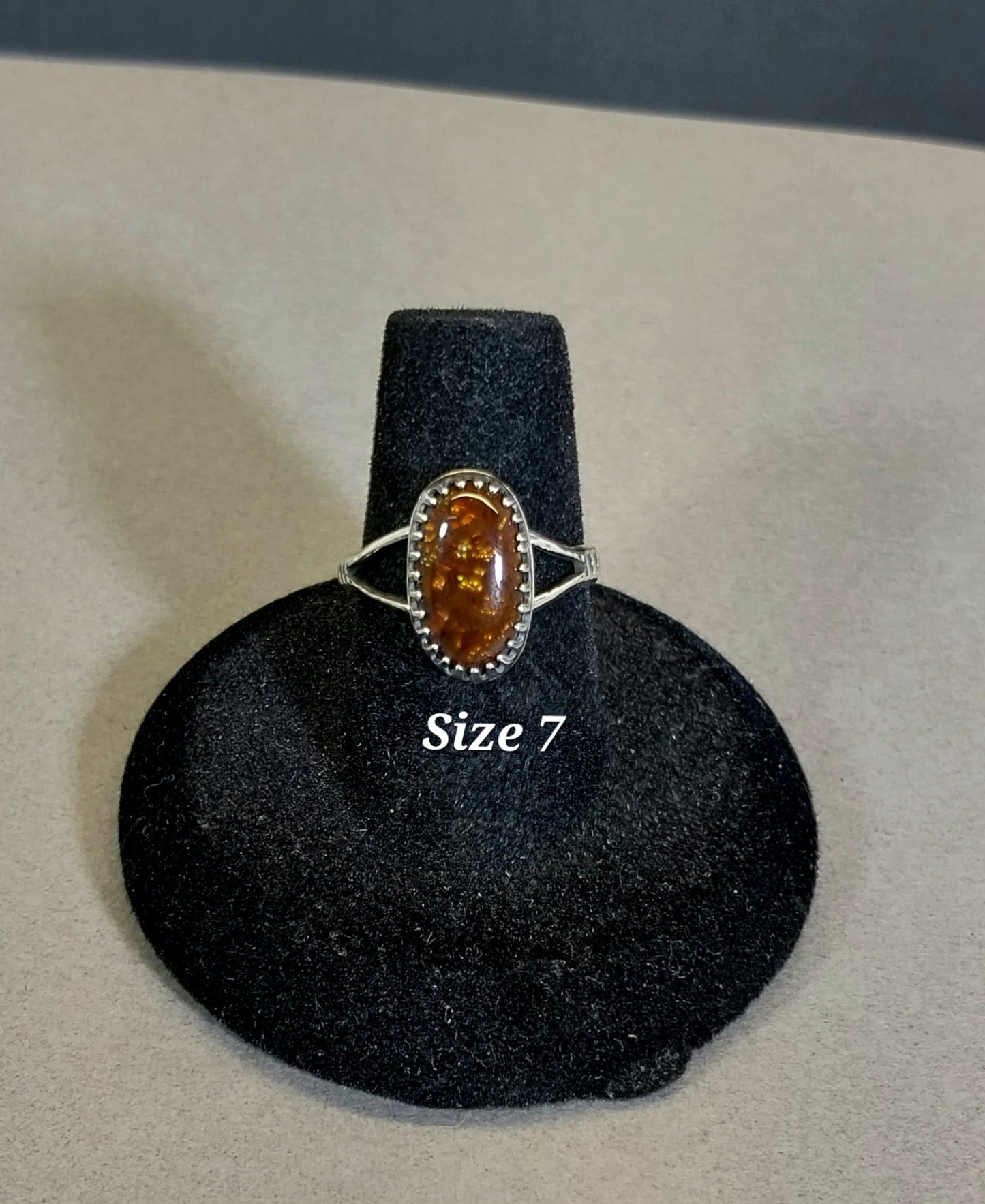 Fire Agate Sterling Silver Rings, Pick Your Size 6-8