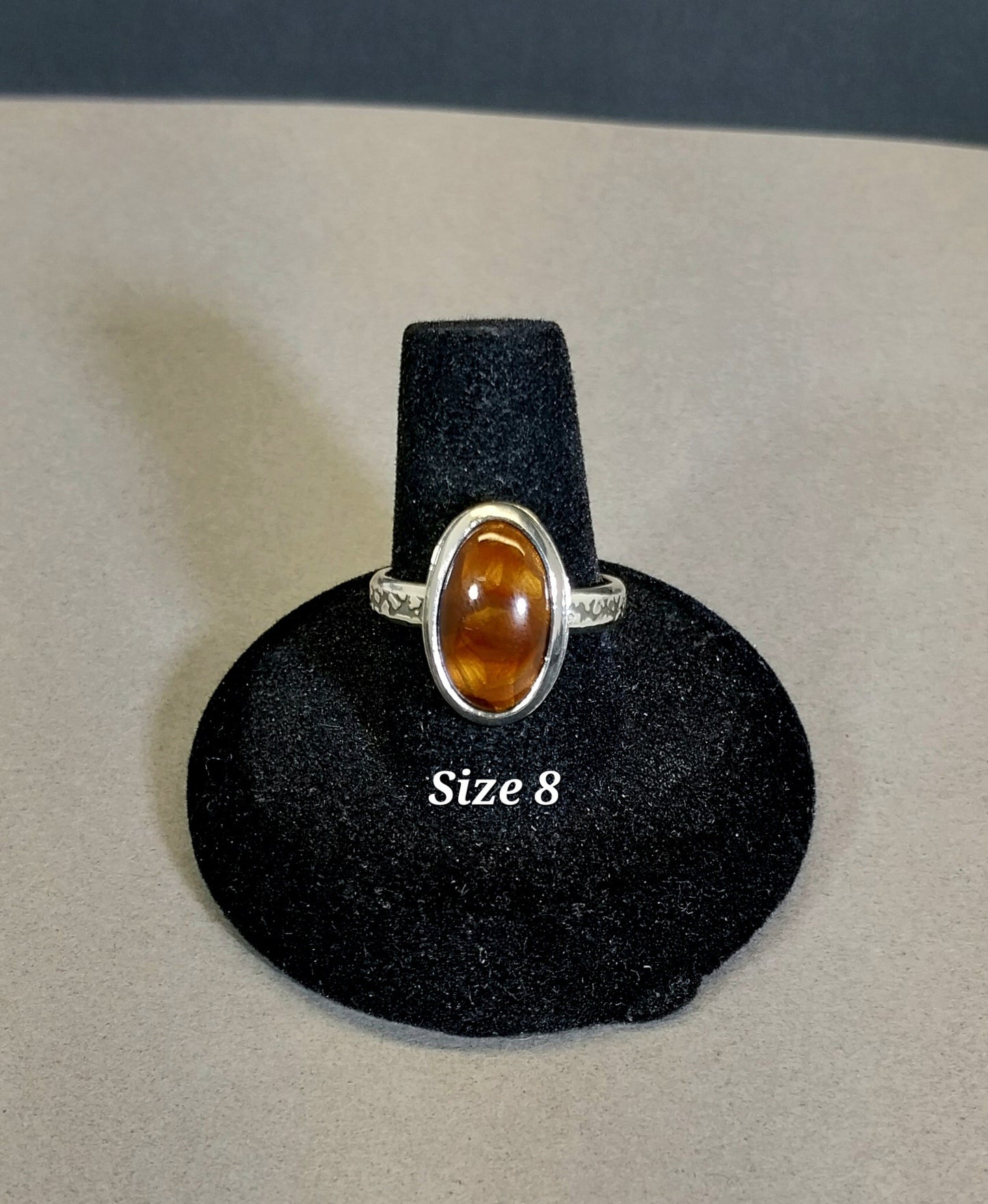 Fire Agate Sterling Silver Rings, Pick Your Size 6-8