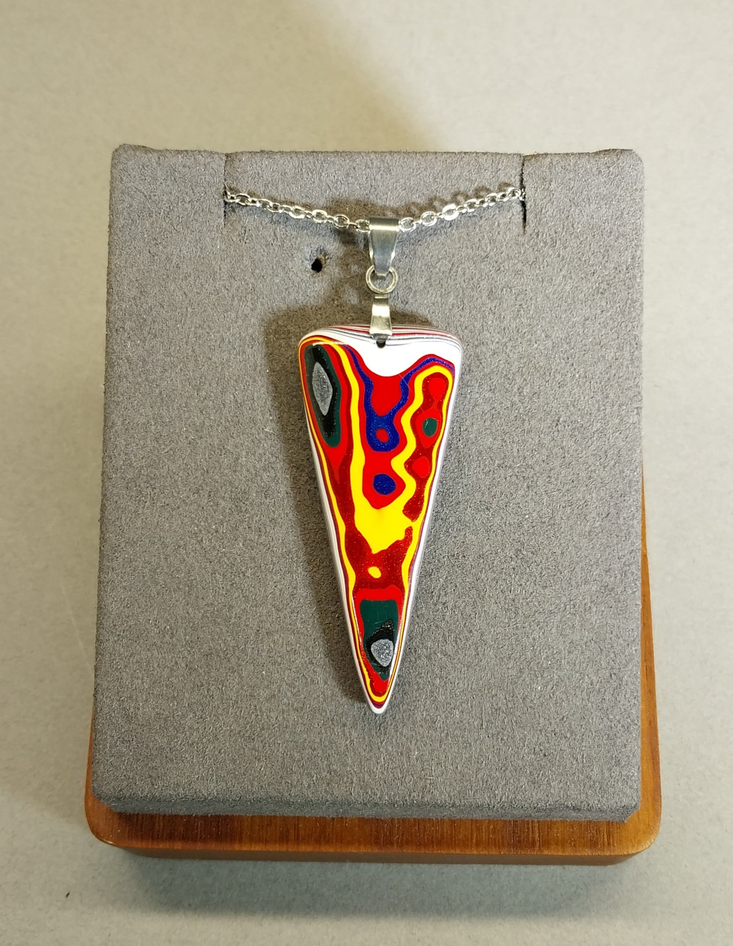Big Rig Fordite Necklace with Included Chain