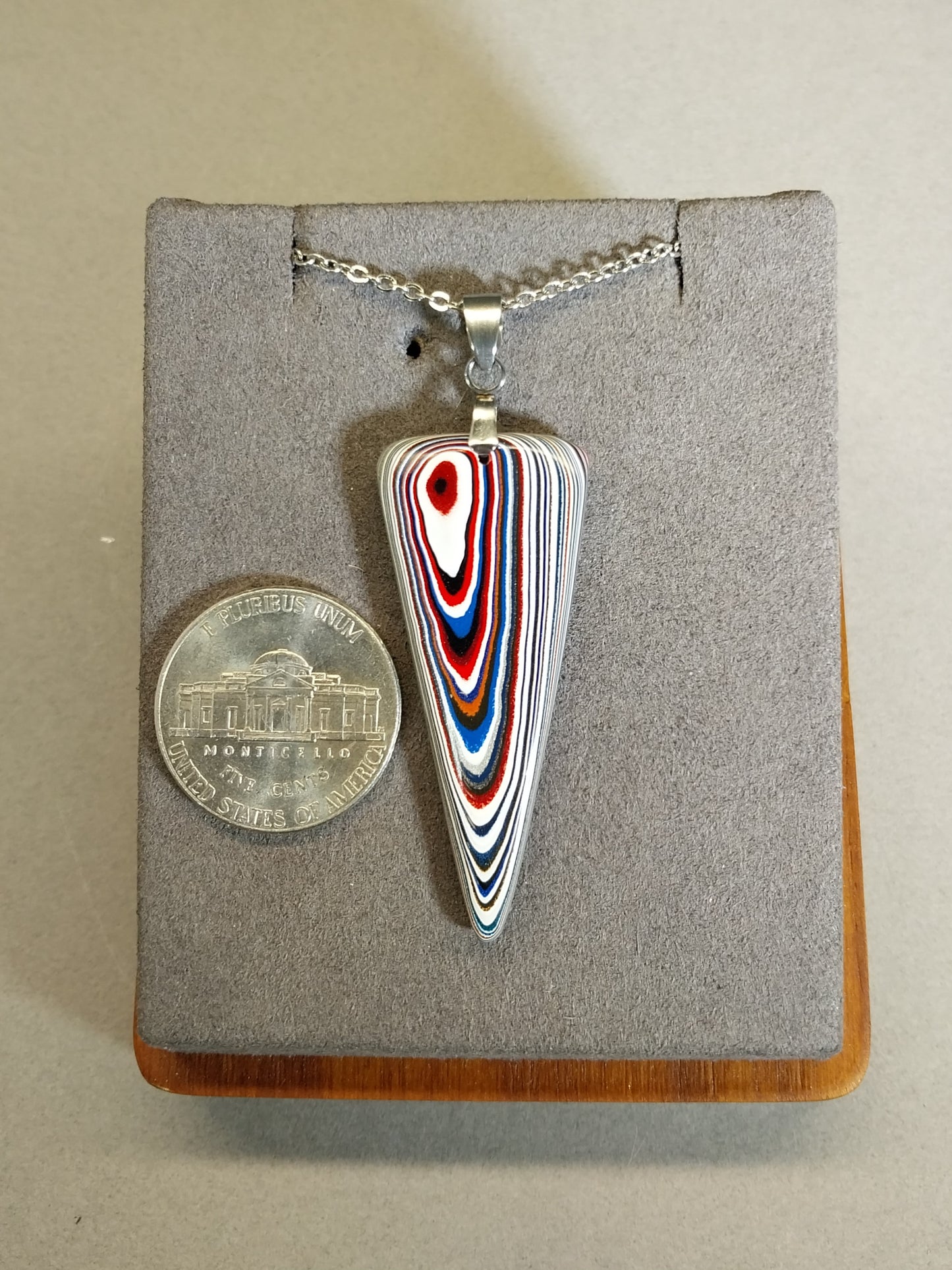 Big Rig Fordite Necklace with Included Chain