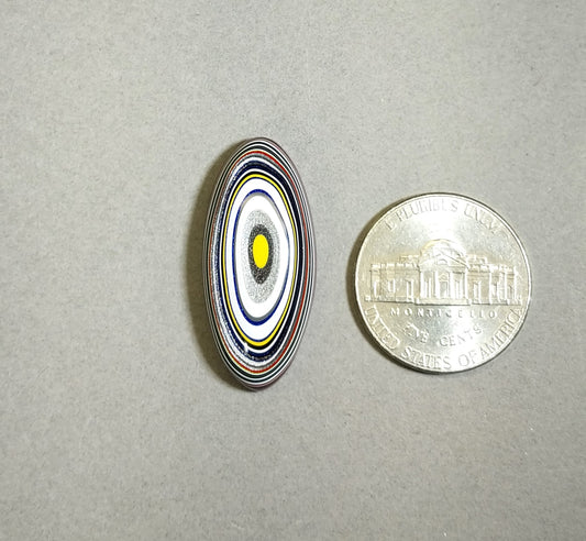Fordite Cabochon, Colorful Cabochon, Small Domed Oval, Fordite Cabochon for Ring, Small Fordite Cabochon, Small Oval Cabochon