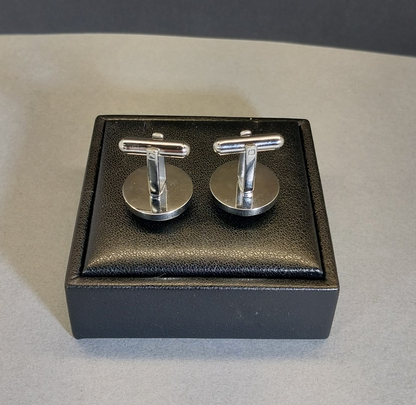Petoskey Stone Cufflinks Mirrored Stainless Steel