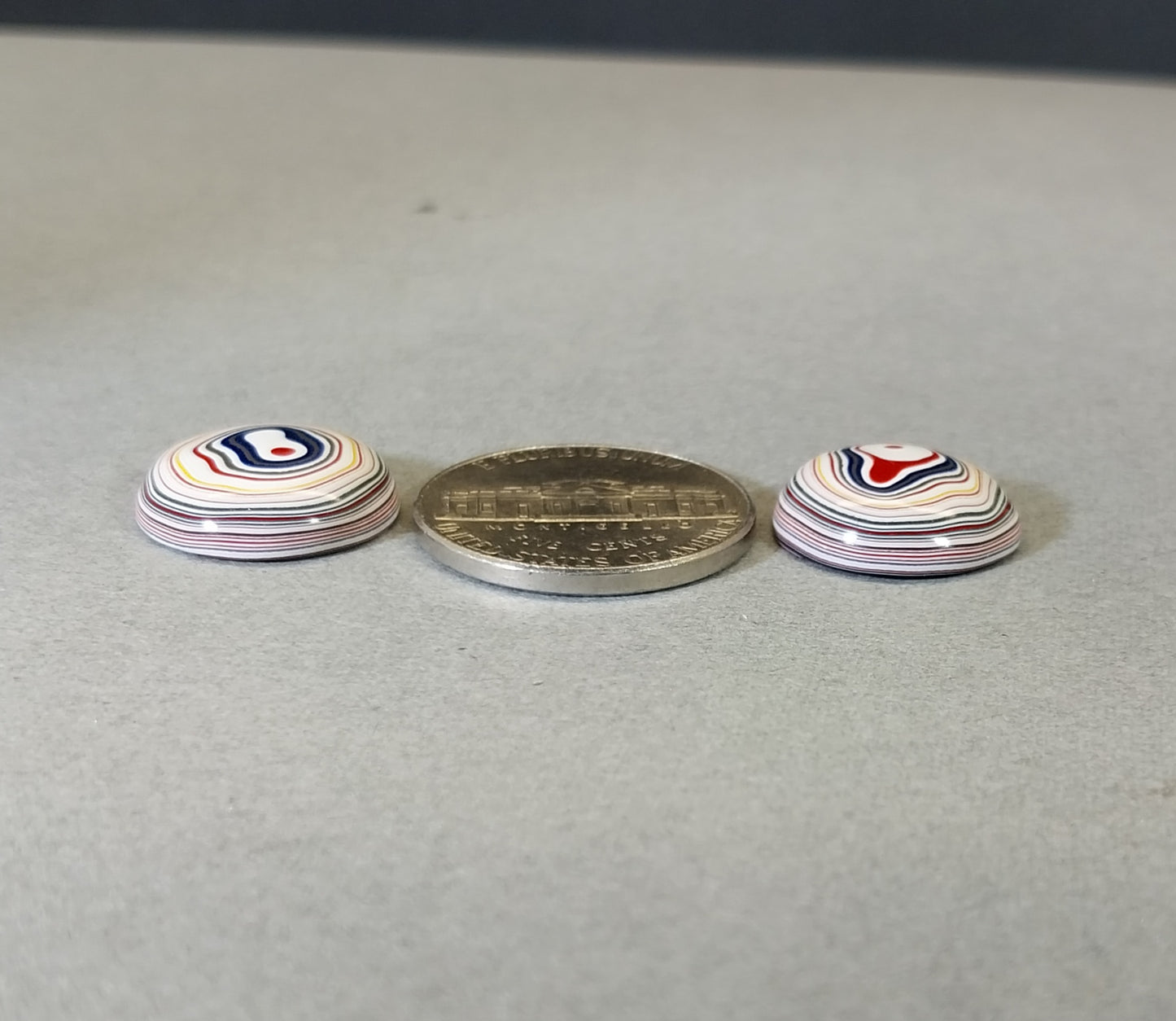 Fordite Cabochons, Domed Rounds, EB20