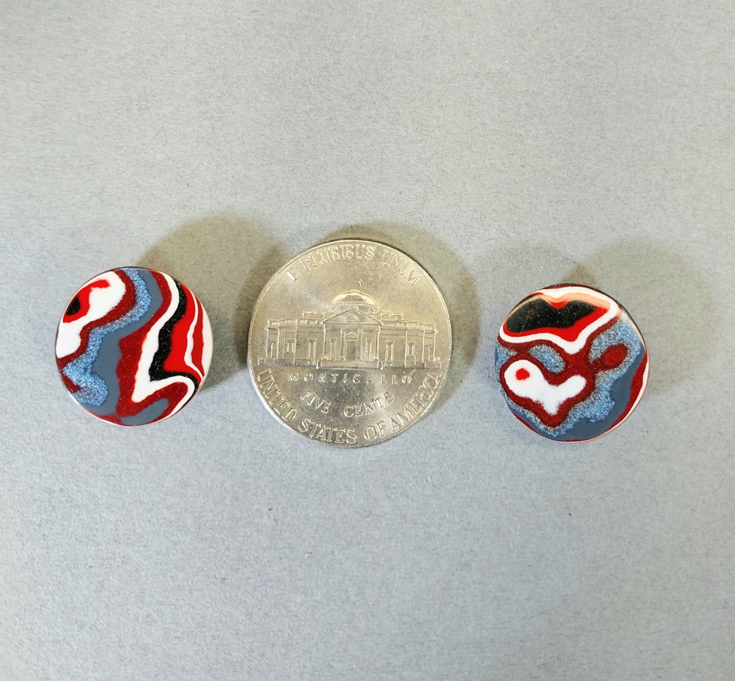 Fordite Cabochons, Domed Rounds, EB20