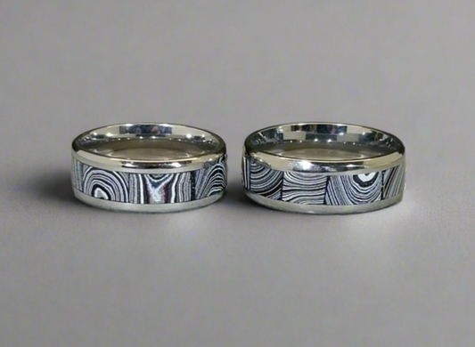Fordite Ring, Michigan Fordite Ring, Authentic Automotive Fordite, Fordite Jewelry, Unisex Fordite Ring, Unique Comfort Band Ring, Fordite