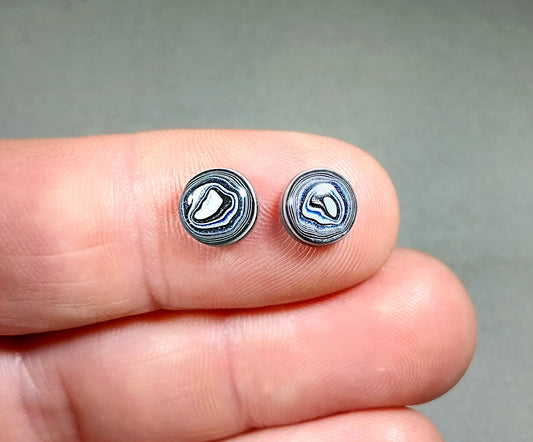 Fordite Cabochon Set,TINY, Ohio Fordite, Metallics, Fordite Gemstones