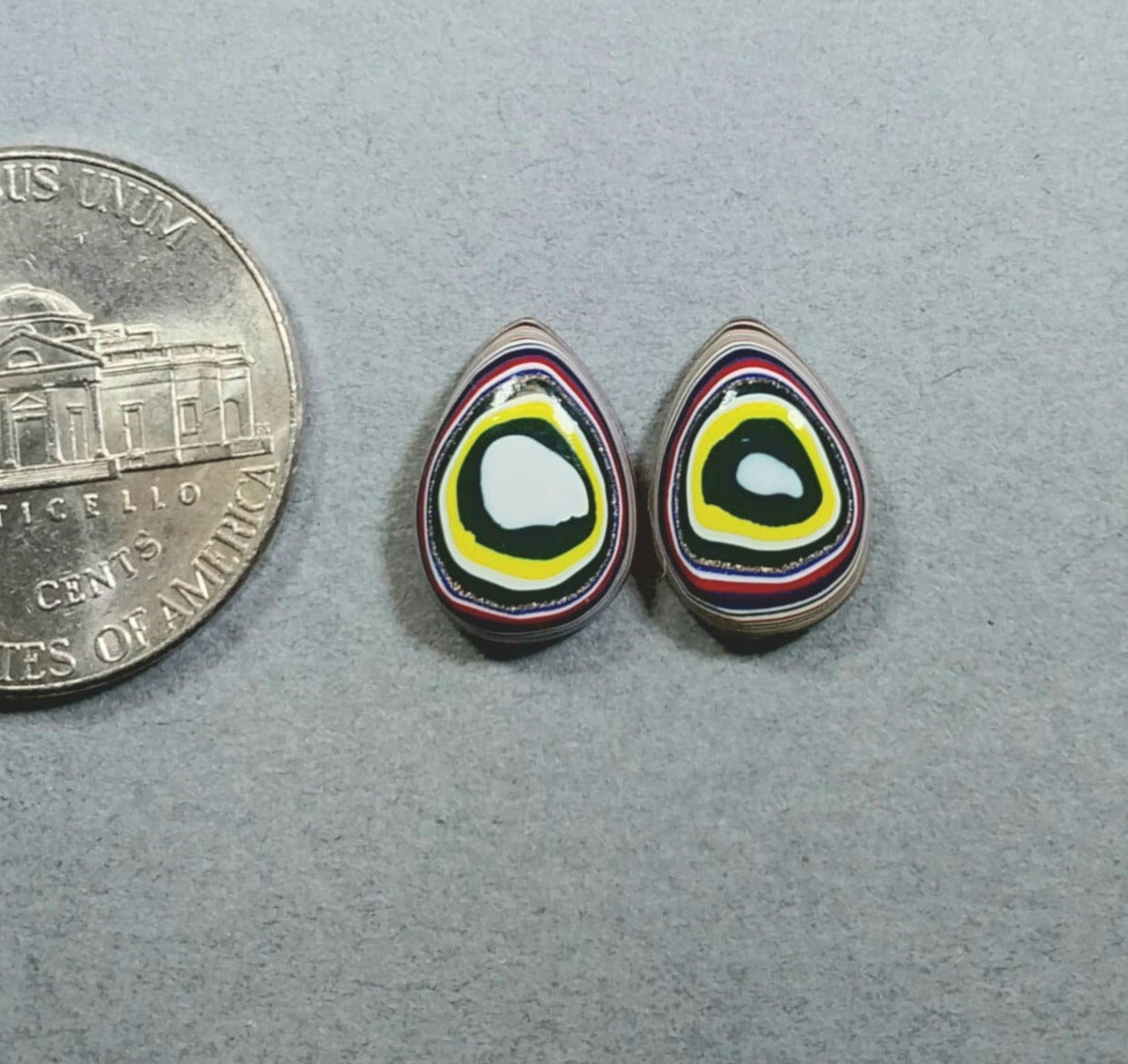 Fordite Cabochon, TINY, Fordite Stones for Earrings or Rings