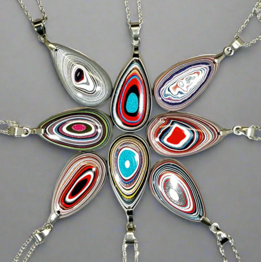 Fordite Necklaces Choose Your Color Option