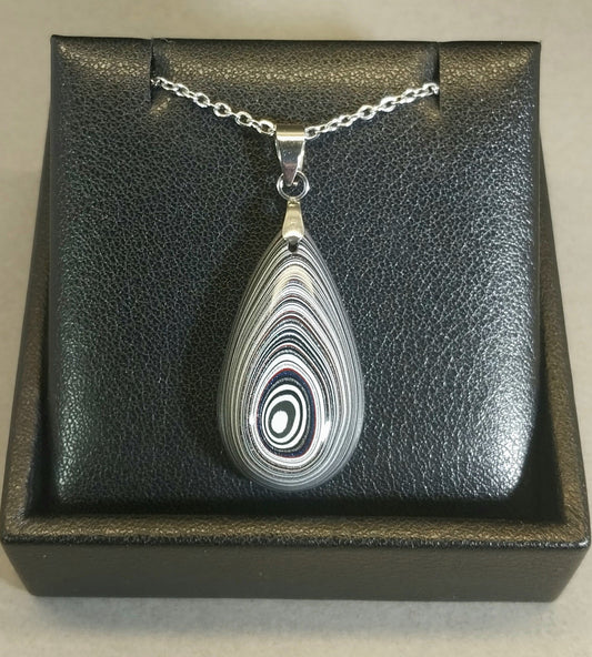 Michigan Fordite Necklace