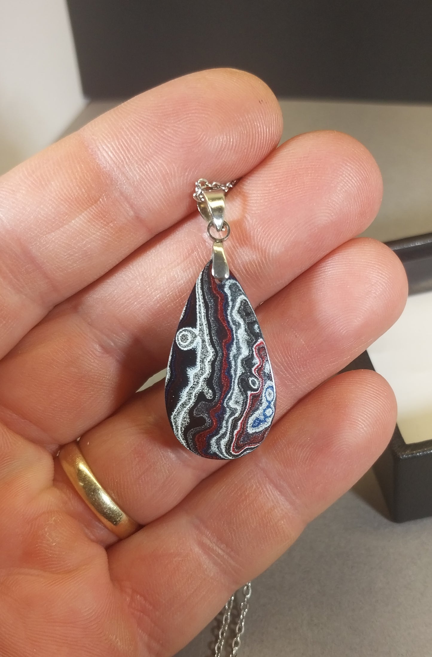 Michigan Fordite Necklace