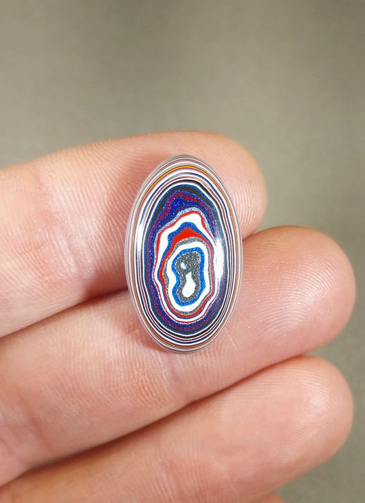 Oval Fordite Cabochon For Metalsmithing