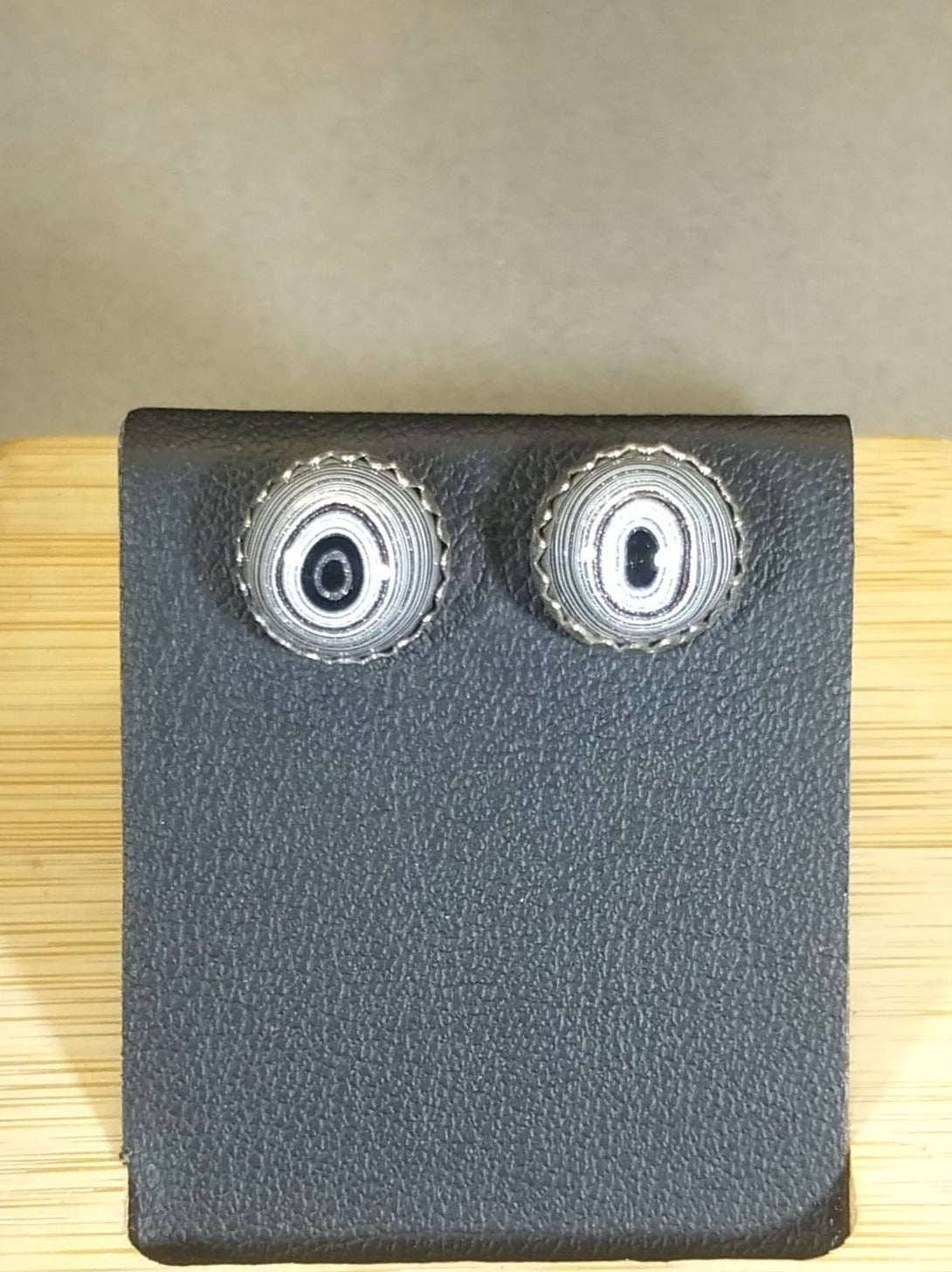 Fordite Silver Stud Earrings