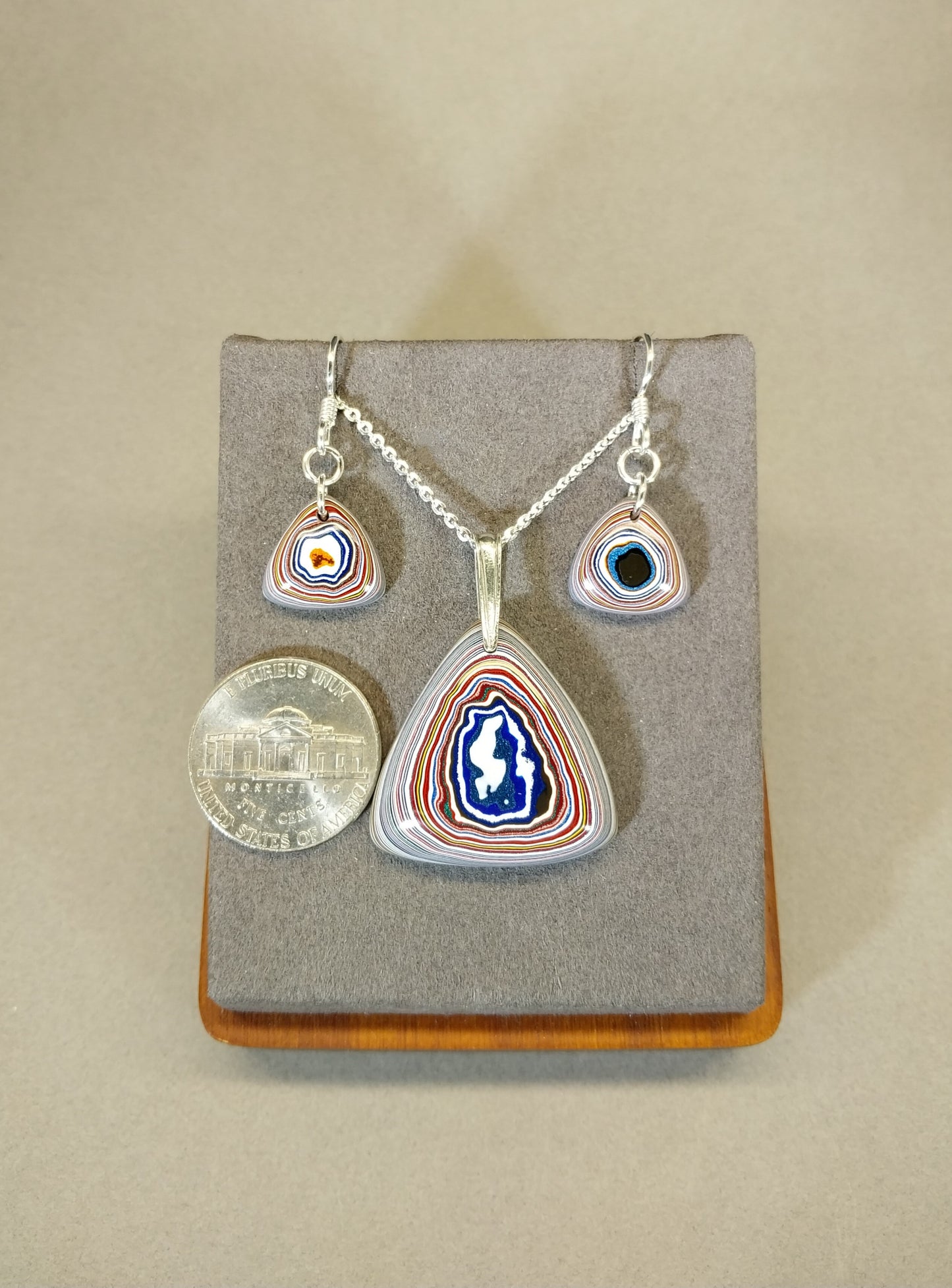 Fordite Set with Bright Colors