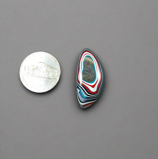 Fordite Cabochon Good Size Freeform in Ohio Motor Agate EB77