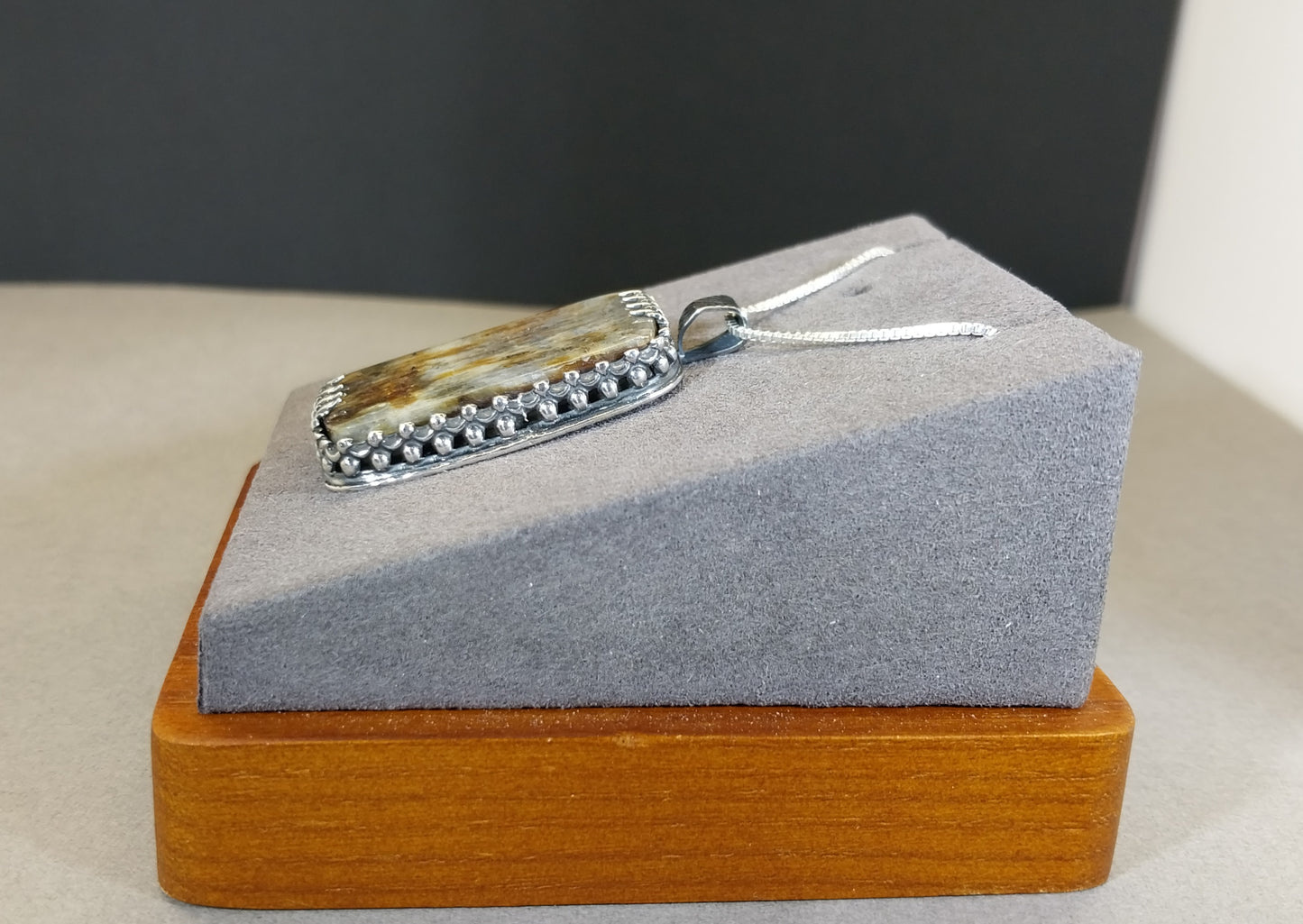 Wisconsin Moonstone Necklace in Solid Sterling Silver