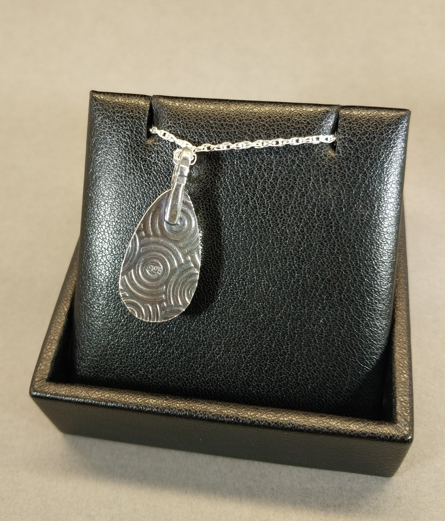 Lake Superior Agate Necklace  in Silver with Beautiful Color, Treat Yourself!