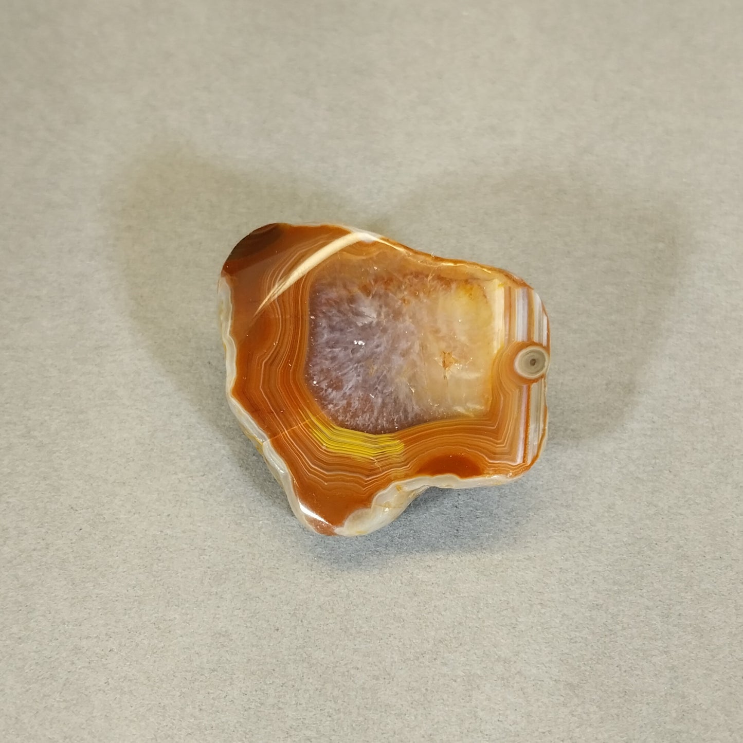 Lake Superior Agate, Face Polished Bander from Minnesota, W/O