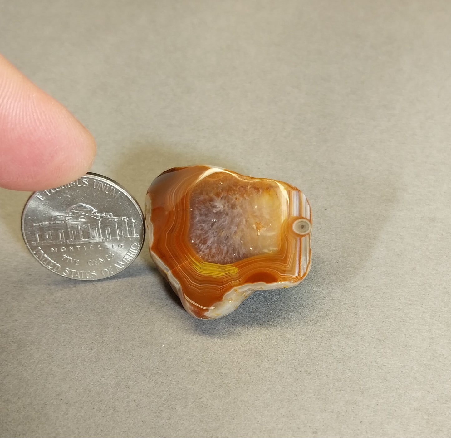 Lake Superior Agate, Face Polished Bander from Minnesota, W/O