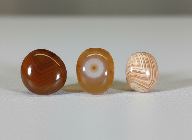 Mixed Lot TINY Lake Superior Agate Cabochons, Ella's Collection, W/O