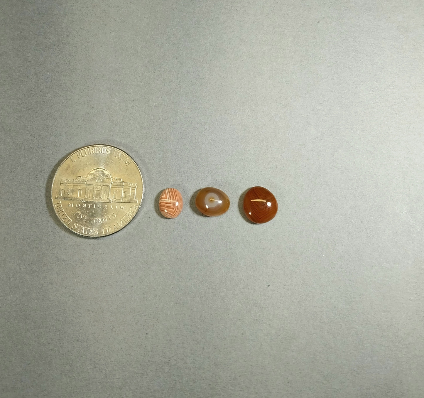 Mixed Lot TINY Lake Superior Agate Cabochons, Ella's Collection, W/O