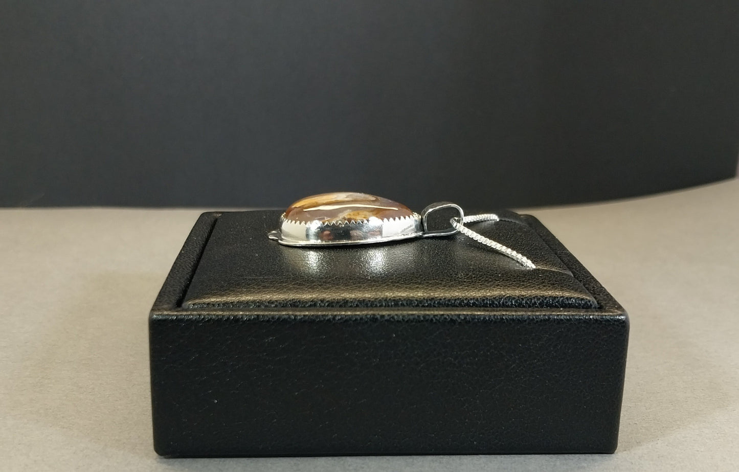 Coprolite Necklace, Solid Silver, USA Artist, Poop Agate, Fossil Poop, Great Gift Idea, Natural Stone, Red Agate Necklace, Artisan Handmade