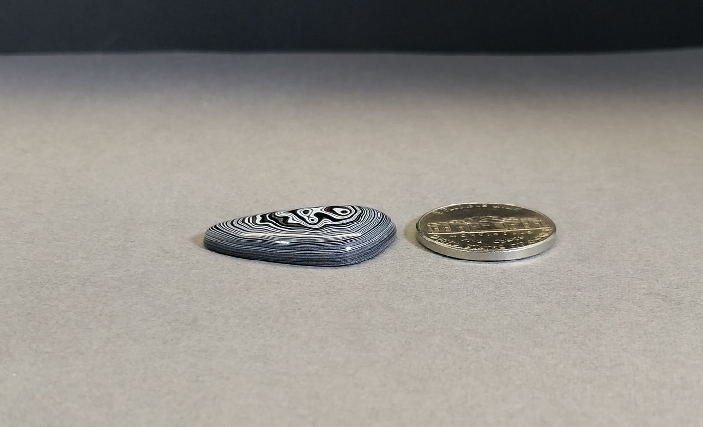 Fordite Cabochon Domed Shield Shape, EB108