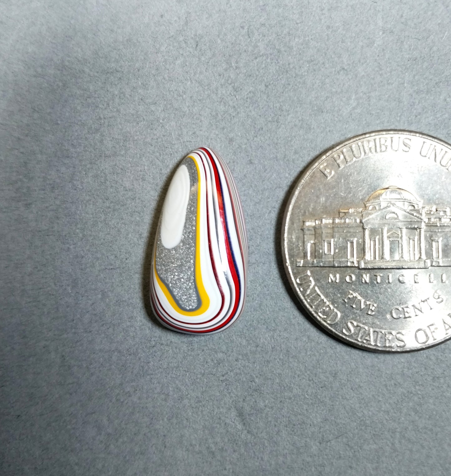 Fordite Cabochon, Fordite, Freight-Liner Fordite, EB19