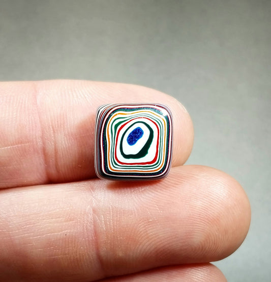 Fordite Cabochon Square Cut Freightliner Fordite
