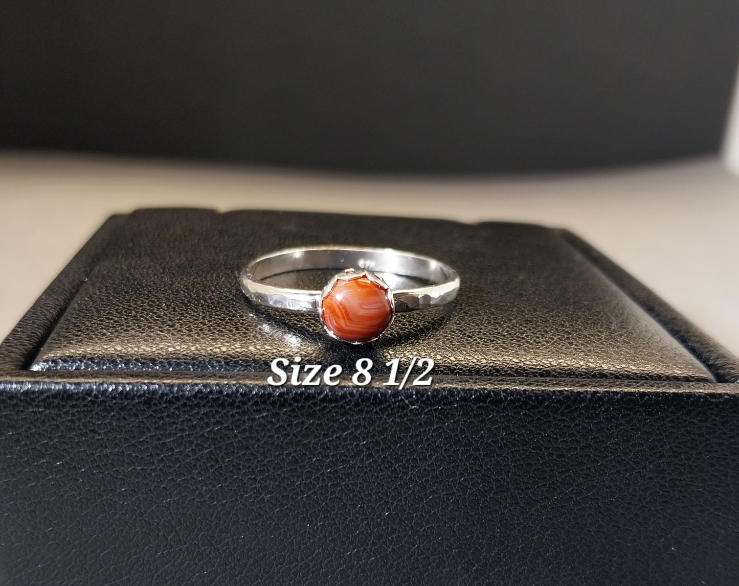 LSA Rings, Three Different Sizes, Lake Superior Agate Rings