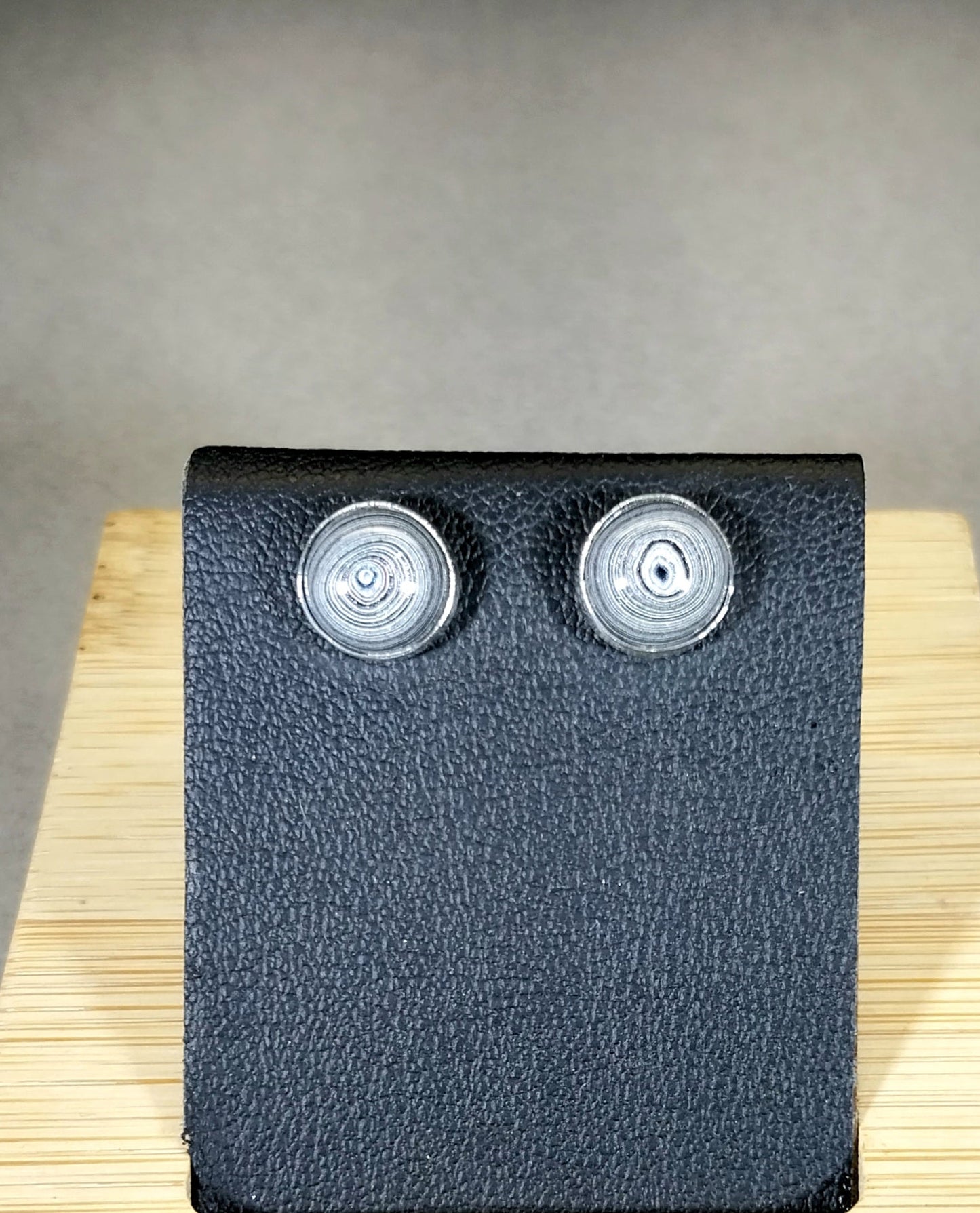 Michigan Fordite Stud Earrings in .925 Sterling Silver
