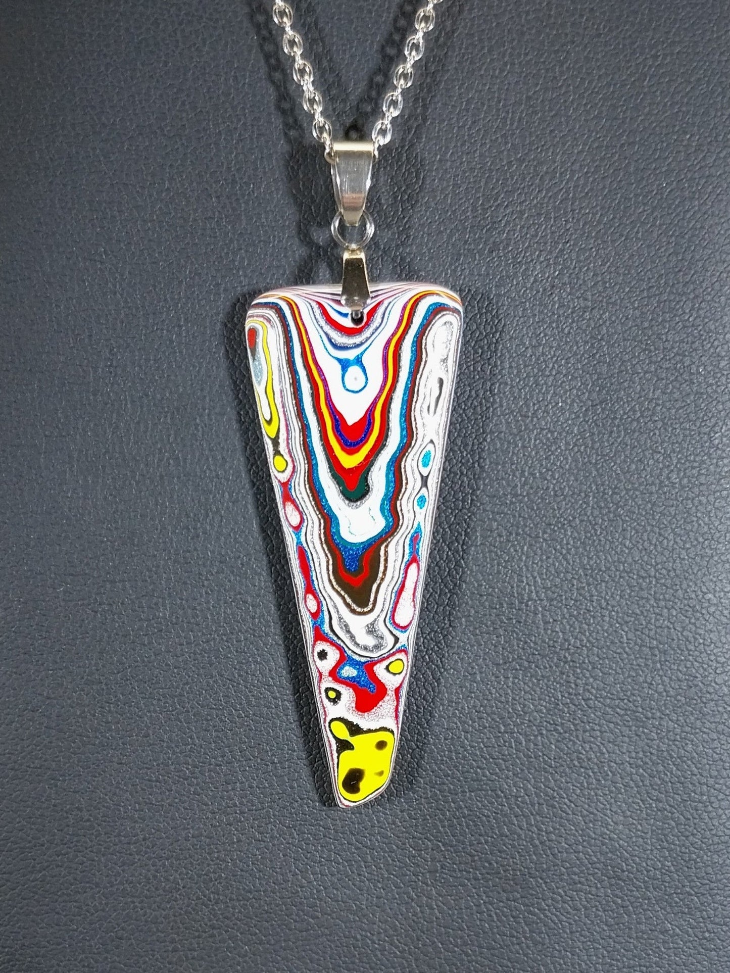 Big Rig Fordite Necklace with Included Chain