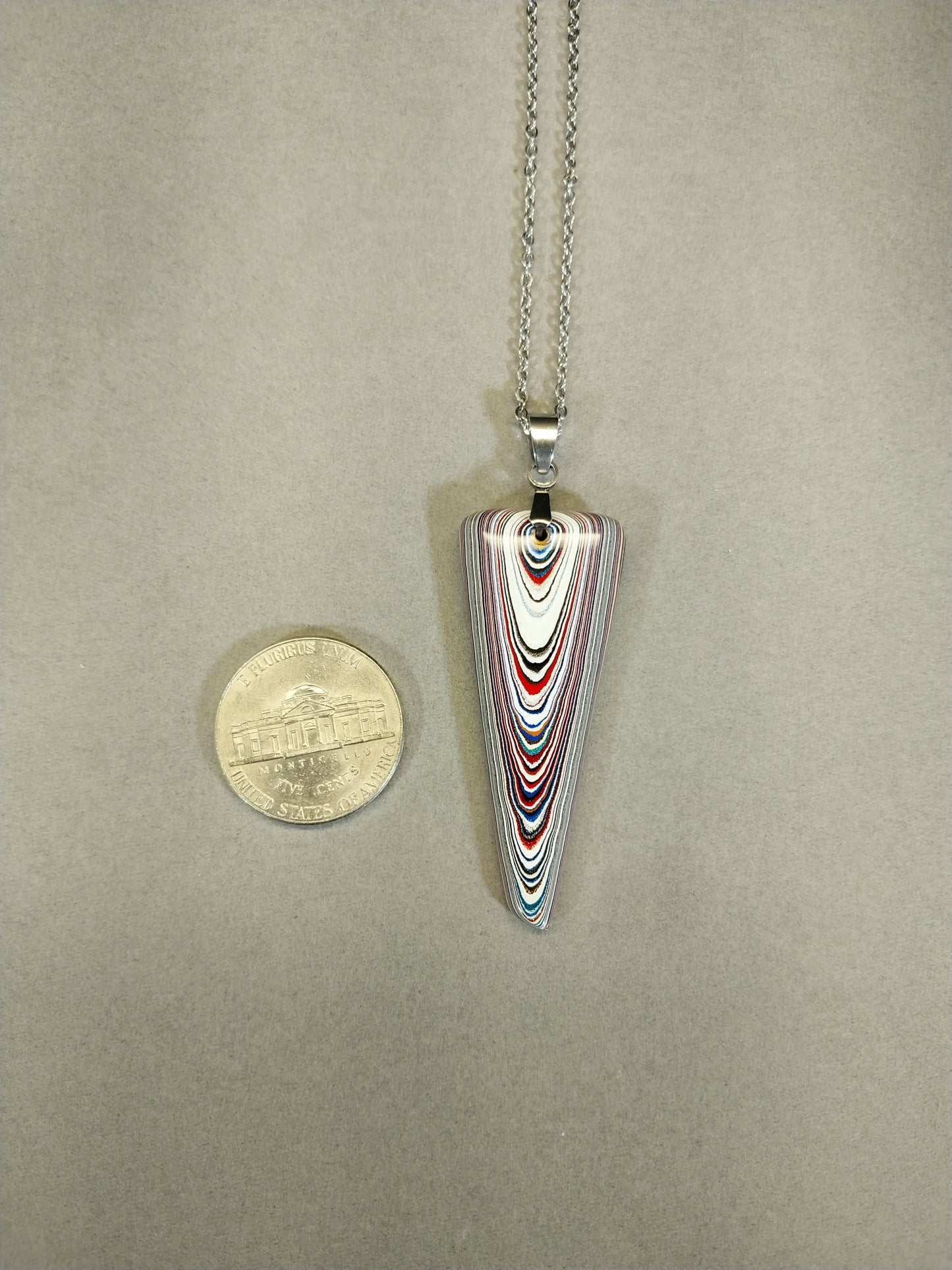 Big Rig Fordite Necklace with Included Chain